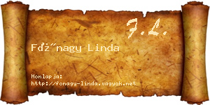 Fónagy Linda névjegykártya